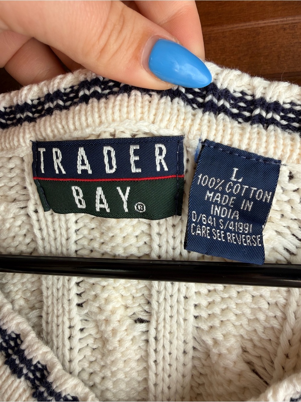 VINTAGE TRADER BAY CABLE KNIT PULLOVER - Picture 2 of 4